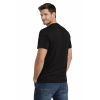 Męska koszulka T-shirt 100% miękka bawełna czarna roz. 3XL